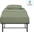 Cottingon Premium 400 TC 100% Egyptian Cotton 4 PC Sheet Set, Cot Size 33"x75", 7" Deep, Sage