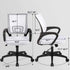 BestOffice | Ergonomic Office Chair | Mid-Back Swivel Desk Chair | Breathable Backrest & Lumbar Support | Adjustable