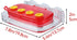Window Hummingbird Feeder, Plastic Feeder with 3 Strong Suction Cups, Easy to Clean and Refill, Built-in Moat (10oz)