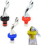 Wine Stoppers - 4 Pack Food-safe Silicone Bottle Stoppers, Reusable Corks with Airtight Seal