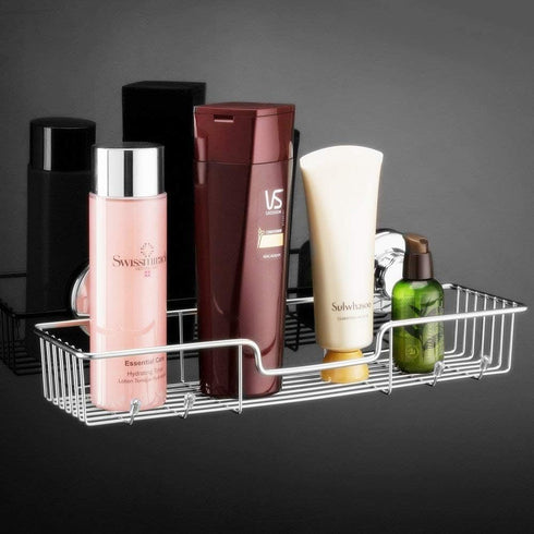 iPEGTOP 3in1 Suction Cup Shower Caddy Bath Wall Shelf + Soap Dish Holder, Rustproof Stainless Steel Bathroom Storage