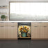 Magnetic Easter Rabbit Dishwasher Cover, Kitchen Decor Bunny Refrigerator Magnet Decal Panels, Fridge Covers, 23 x 26