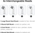Electric Cleaning Brush with 4 in 1 Brush Heads, Cordless Motorized for Bathroom, Toilet, Kitchen Cleaning (Grey)