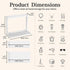 PEKER Countertop Bamboo Bathroom Organizer Small Vanity Storage Shelf for Makeup, Perfume, Skincare Natural Cosmetics