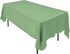 AK TRADING CO. 60 x 102-Inch Rectangular Polyester Tablecloth, Wrinkle-Resistant, Sage Party Table Cover