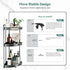 3 Corner Shower Caddy Standing, Tier Shower Organizer Stand with Soap Holder, Rustproof Shower Shelves for Bathroom