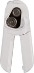 MagiCan Manual Can Opener - Heavy Duty Kitchen Gadget for Effortlessly Opening Cans, White Stainless Steel