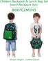 VASCHY Lunch Bag for Kids - Insulated Neoprene Lightweight Lunch Box for Boys and Girls, Dinosaur Design