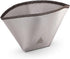VSSL Nest Reusable #2 Stainless Steel Mesh Coffee Filter, Compact and Transportable, Perfect for Camping, Hiking,