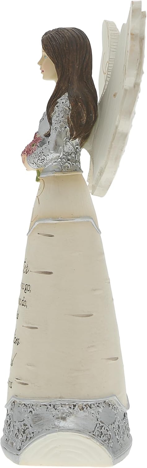 Pavilion Gift Company Elements Sister Guardian Angel Figurine, 6", Pink