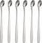Stainless Steel Iced Tea Spoons Set of 6, Cocktail Stir Sticks for Cold Drinks