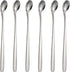 Stainless Steel Iced Tea Spoons Set of 6, Cocktail Stir Sticks for Cold Drinks