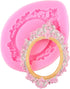 Mujiang Baroque Style Fondant Molds - Curlicues Scroll Lace Photo Frame Silicone Molds Set of 4