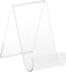 Plymor Clear Acrylic Flat Back Display Easel with Rounded Front, 5.5" H x 3.5" W x 5.5" D
