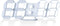 EDUP HOME 3D LED Digital Wall Clock/Desk Alarm Clock with Remote Control, 9.7" LED Night Light