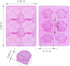 homEdge Jumbo Puppy Dog Paw Molds - 6 Cavity Silicone Treats Molds, Set of 4PCS for Chocolate, Candy, Ice