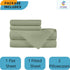 Cottingon Premium 400 TC 100% Egyptian Cotton 4 PC Sheet Set, Cot Size 33"x75", 7" Deep, Sage