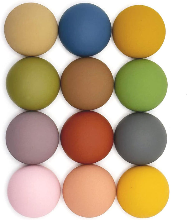 12PCS Colorful Decorative Fridge Magnets, Strong Matte Refrigerator Magnets for Office Cabinets and Dishwasher