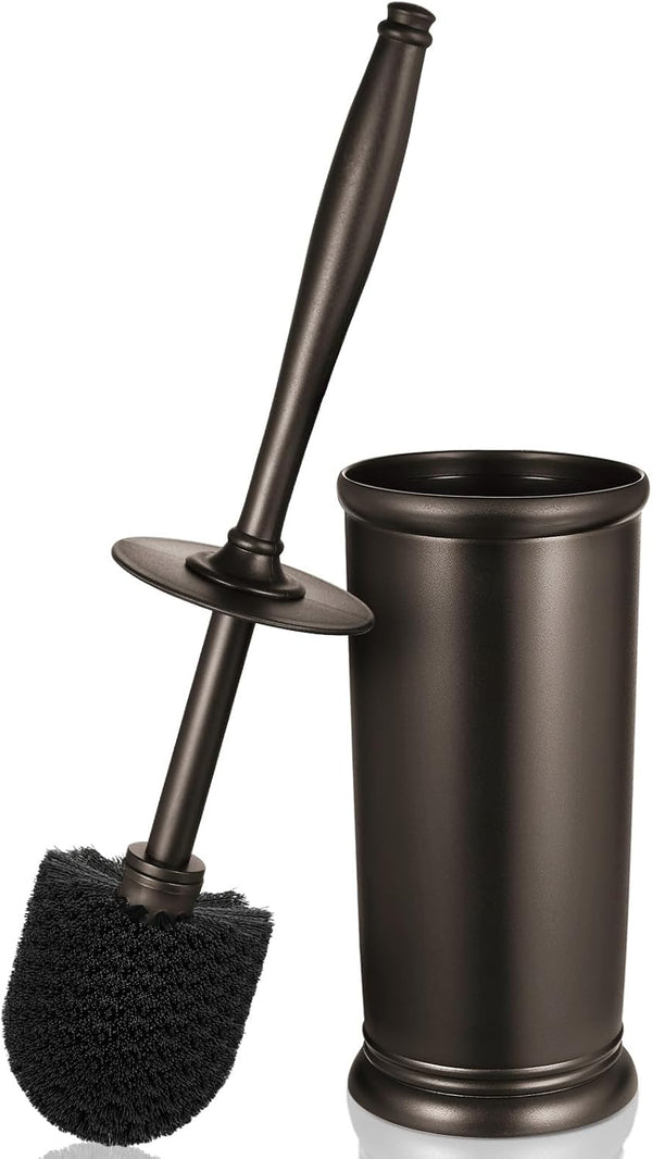 Toilet Bowl Brush Holder Set: Bathroom Deep Cleaning Toilet Scrubber Rim Cleaner
