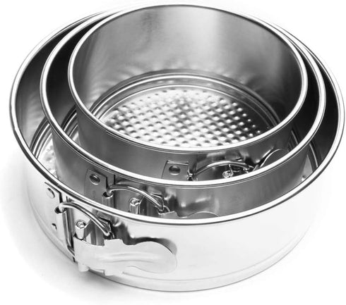 Fox Run Mini Springform Pan Set, Tin-Plated Steel, 3-Piece