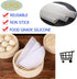 Stohua 5 pcs Non Stick Silicone Steamer Liners - Reusable Mesh Mat Round Pad for Bamboo Steamer