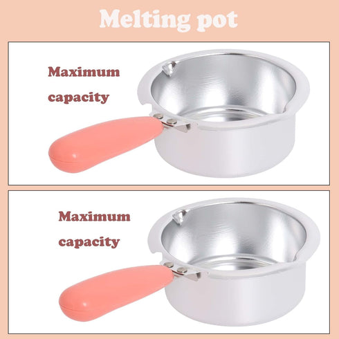 Electric Candy Chocolate Melting Pot Set, Double Chocolate Melting Pot, Pink for Home Parties, Includes Tool for Fondue