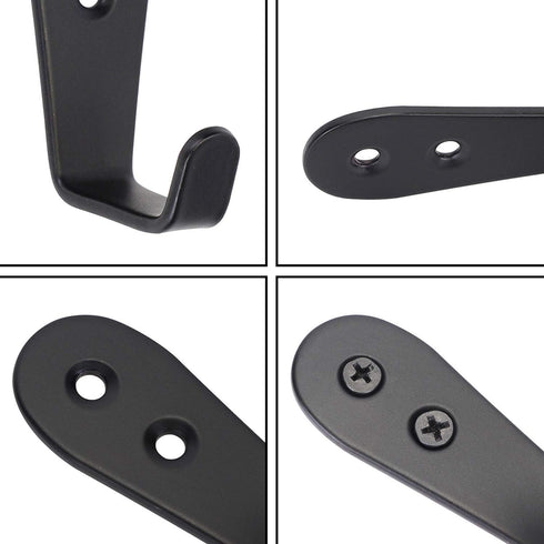 Wall Hooks 8 Pcs, Heavy Duty Stainless Steel Coat Hooks for Garage, Bathroom, Kitchen, Dining Room, Indoor and Outdoor