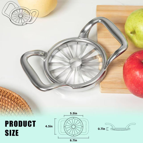 5.5 Inch Slicer,16-Slice LIIGEMI Extra Large Apple Thin Apple Slicer and Corer,Cutter, Divider, Wedger for Fruits