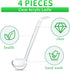 4 Pieces 1 oz Clear Ladle, Small Gravy Ladle with Long Handle for Serving Dressings and Sauces