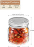 TANGLONG 8 oz Mason Jars Set of 24, Small Glass Jars with Lids for Spice, Jelly, Jam, Honey, Pickles, Wedding Favors