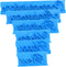Fdit 6Pcs DIY Handwritten Letter Cake Mould, Blue Baking Stamp Tools for Bakery Supplies.