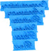 Fdit 6Pcs DIY Handwritten Letter Cake Mould, Blue Baking Stamp Tools for Bakery Supplies.