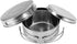 Portable Cookware Set, 4 Pcs Stainless Steel Camping Kitchenware Pan Pot Plate Tableware for Outdoor Cooking