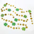 Cheerland Green Shamrock Garland - St Patricks Day Decorations, 52Ft Hanging Streamers