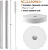 12 PACK, 16 OZ 2 Glass Juice Bottles with Airtight Lids, Bonus Straws & Perforated Lids, Reusable Juicer, Juicing