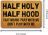 Mat(23.7 15.9 24*16 Funny Welcome Doormats for Entrance Way Indoor Half Holy Half Hood Pray with Me Not Play with Me