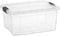 Superio Clear Plastic Storage Bin with Lid, 11 Qt, Non-Toxic, BPA Free, Stackable Plastic Tote