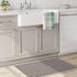 LEEVAN Washable Proch Rug, Soft Entryway Rug 2.3'X3.6', Black and White Cotton Woven Bathroom Decor