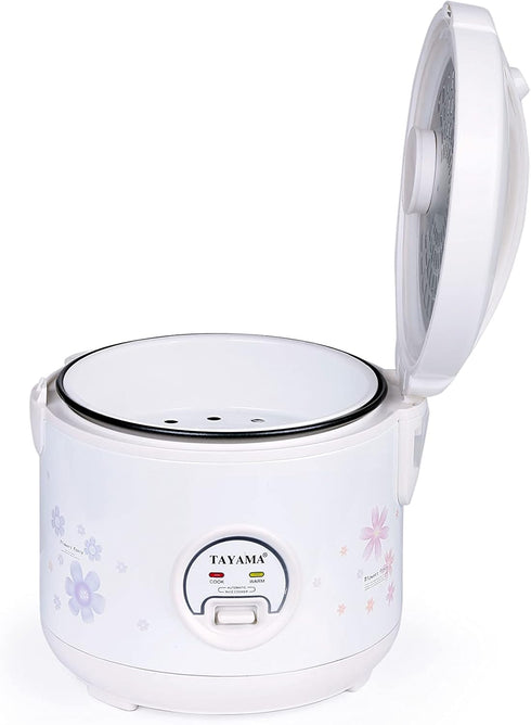 5 (TRC-04RS) TAYAMA Automatic Rice Cooker & Food Steamer Cup, White