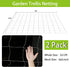 YHmall 2 Pack 5x15 Ft Heavy Duty Trellis Netting for Climbing Plants with 50 Pcs Garden Ties, Outdoor Grow Net