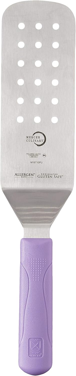 Mercer Culinary Millennia Turner/Spatula - 8 Inch x 3 Inch Blade, Purple Handle