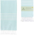 WETCAT Turkish Beach Towel, Oversized (38"x71"), 100% Cotton, Quick Drying & Lightweight for Travel (Aquamarine)