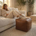SOFTSOUL 17.717.715.7 DIY Fillable Storage Ottoman Stuff with Clothes, Blankets or Toys to Create Seat or Footstool