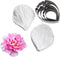 KALAIEN 5pcs Stainless Steel Peony Cutter, 2pcs Fondant Silicone Mold for Sugarcraft Flower Making