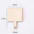 30 Pcs Mini Wooden Cutting Board with Handle, Unfinished Wood Blank Paddle Chopping Board for Kitchen DIY Decor