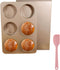 Muffin Top Pan for Baking with Lid 3.7inch Jumbo Size, 6 Cup