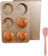 Muffin Top Pan for Baking with Lid 3.7inch Jumbo Size, 6 Cup