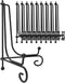Iron Display Stand 10 Packs, 10 Inches Plate Stand for Photo, Black Foldable Easel Holder for Frame, Artwork,