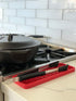 Happitasa Silicone Kitchen Sink Organizer Tray, 12" x 4", Sponge Holder and Countertop Protector, Bathroom and Kitchen