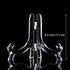 HESTYA 12 Pcs Clear Acrylic Easels Plate Stands Holders to Display Pictures or Other Items for Display Decoration (4.5 Inch)